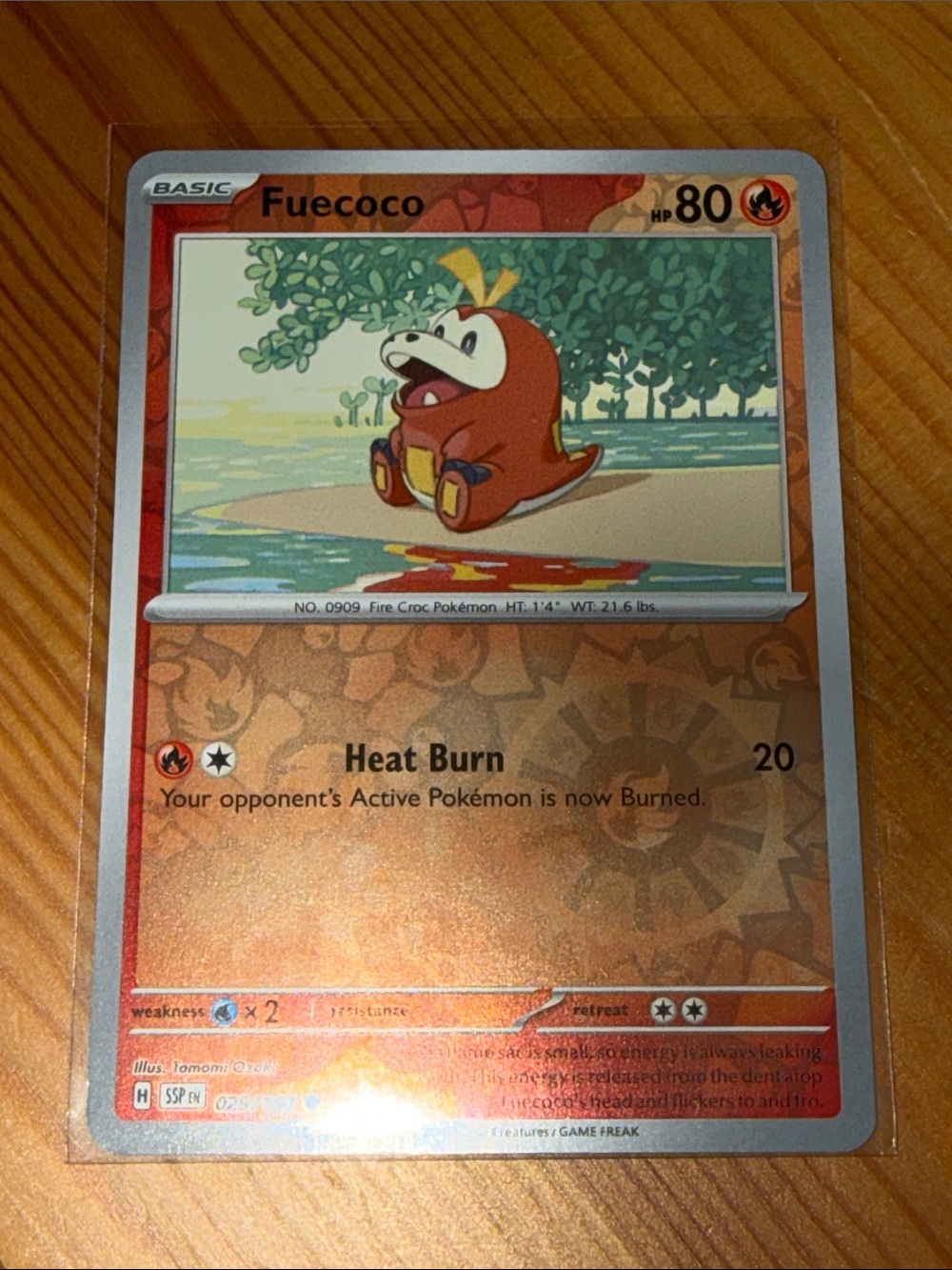 Fuecoco Holo Pokémon Card (029/191) - Basic